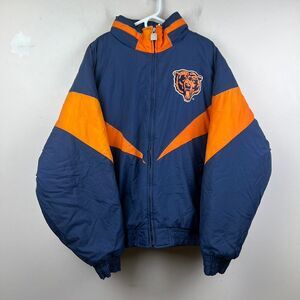 Vintage Chicago Bears Navy Puffer Jacket Size XXL